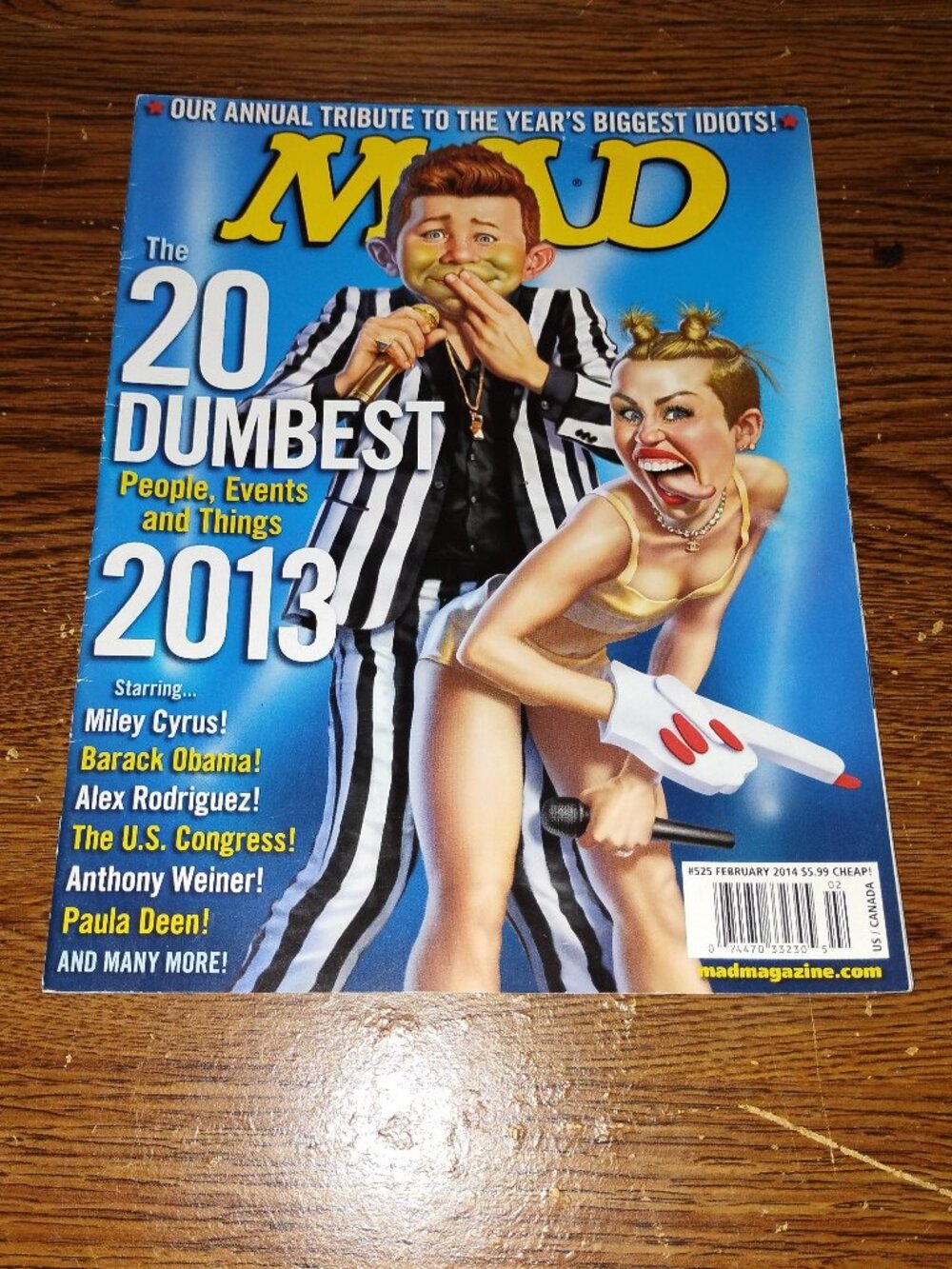 Mad Magazine #525 (Feb 2013) The 20 Dumbiest People Events and Things
